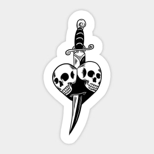 Skull sword Sticker